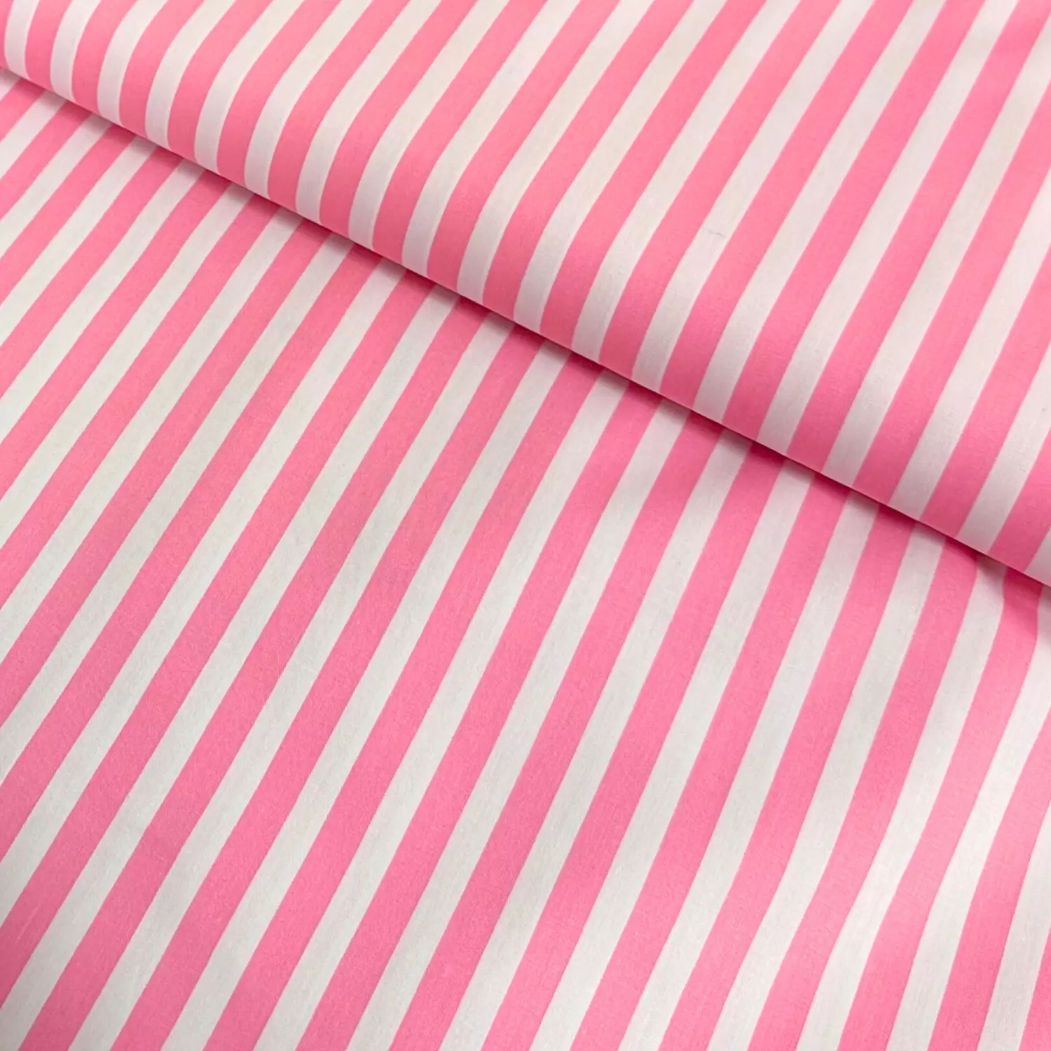 Rosa striper fv.06 – Økotex – Bomullspoplin