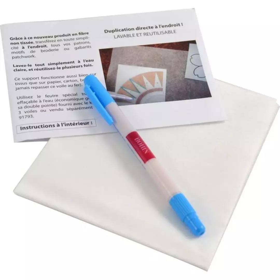 3 transfer veils - 1 transfer pen 62595