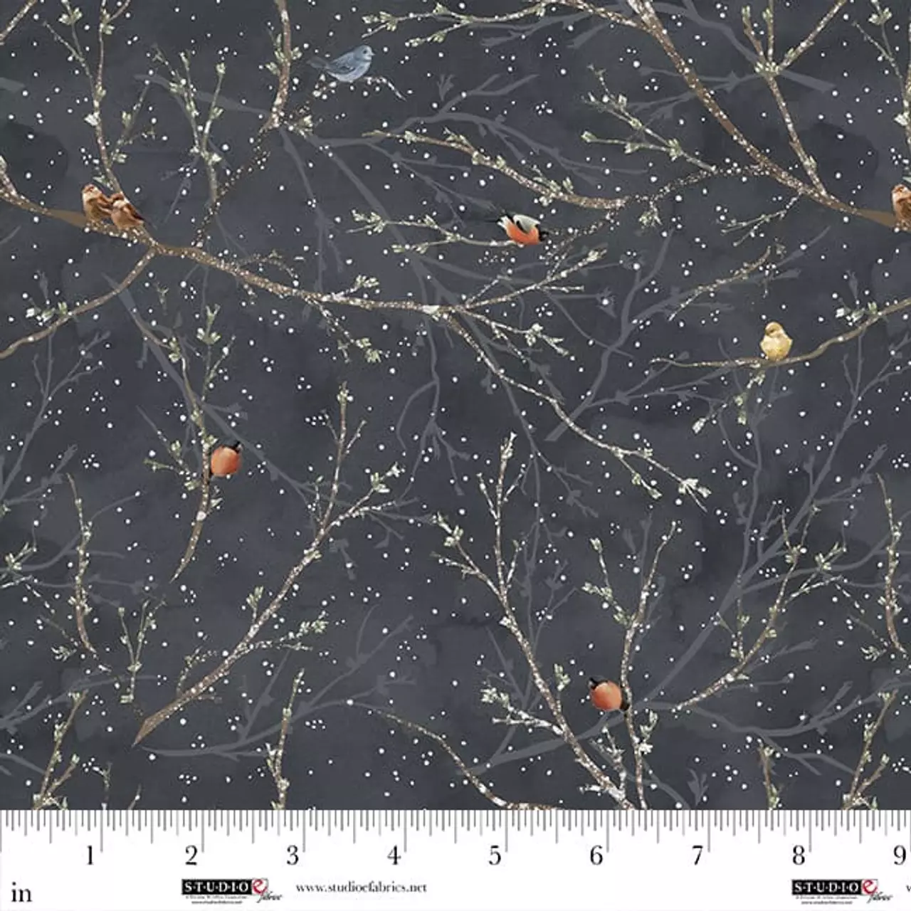 Midnight 8435-74 - Hazy Shade of Winter - Studio E Fabrics