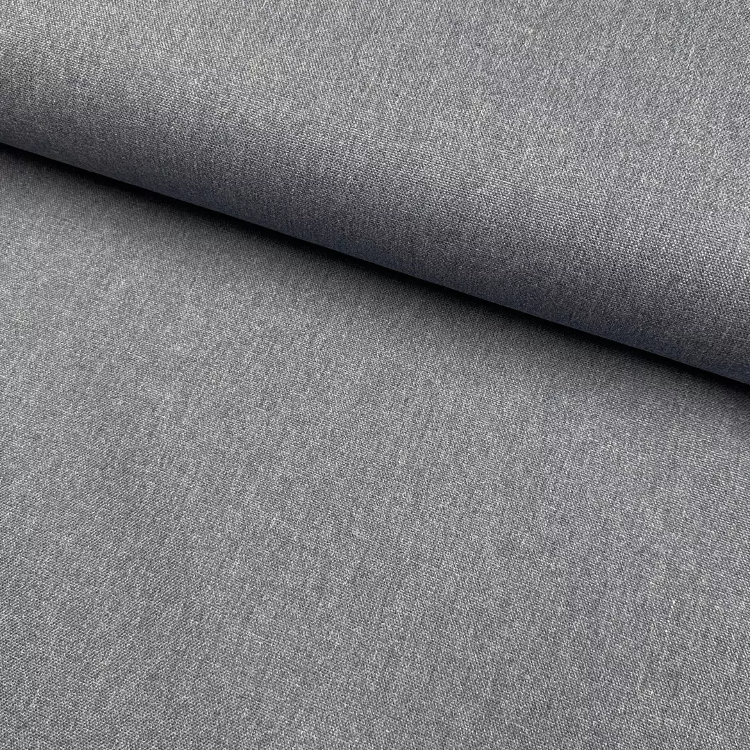 Light grey melange col.037 – Økotex – Melert canvas