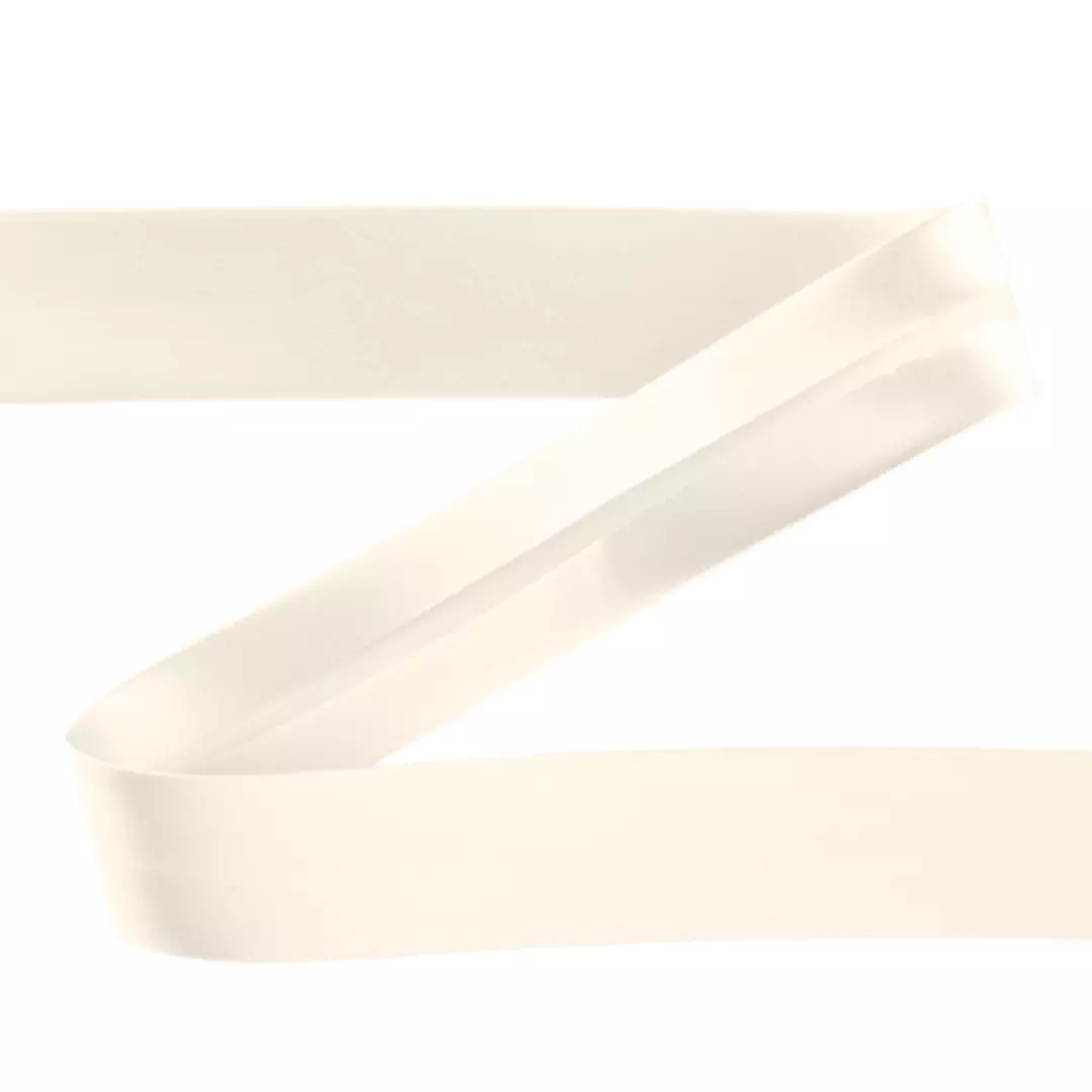 Creme col.089 – 18mm – Satin – Skråbånd