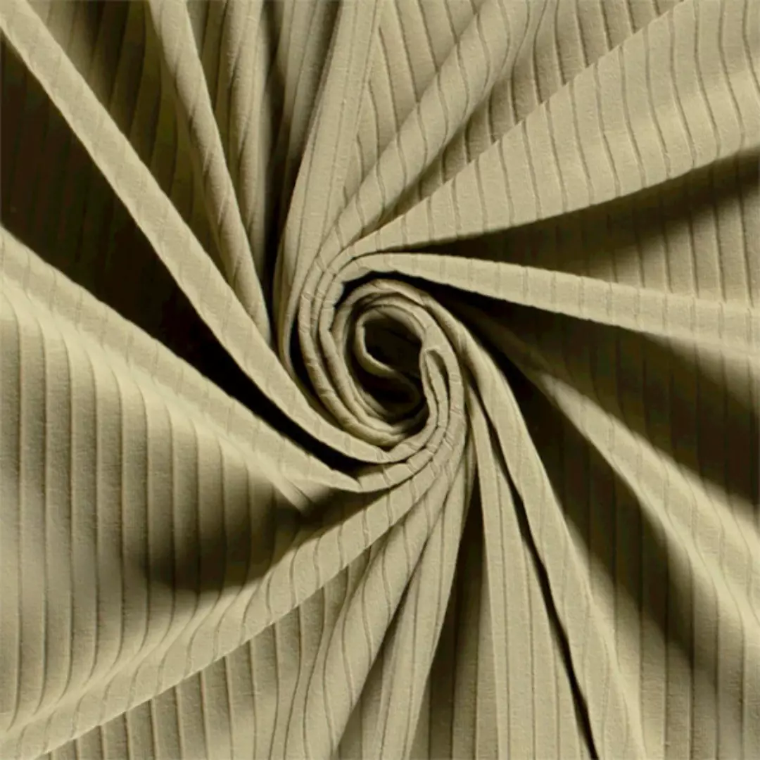 Lys grønn 026 – Økotex – Ribb-bomullsjersey