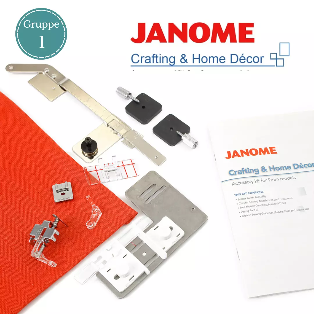 Tilbehørsett "Crafting & Home Dècor" - Gruppe 1 - Janome
