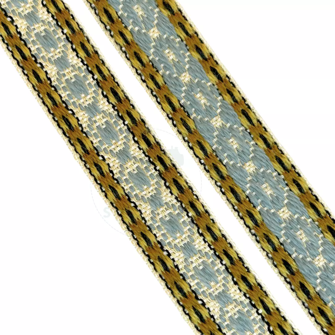 Wiola lys blå A412 22 258 - 22mm - Ullbånd