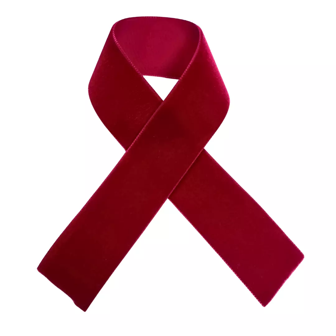 Rødt fløyelsbånd - Col.752 - 36 mm