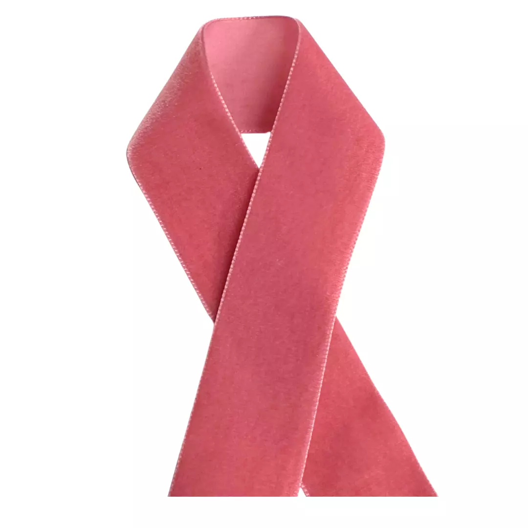 Rosa fløyelsbånd – col. 744 – 36 mm