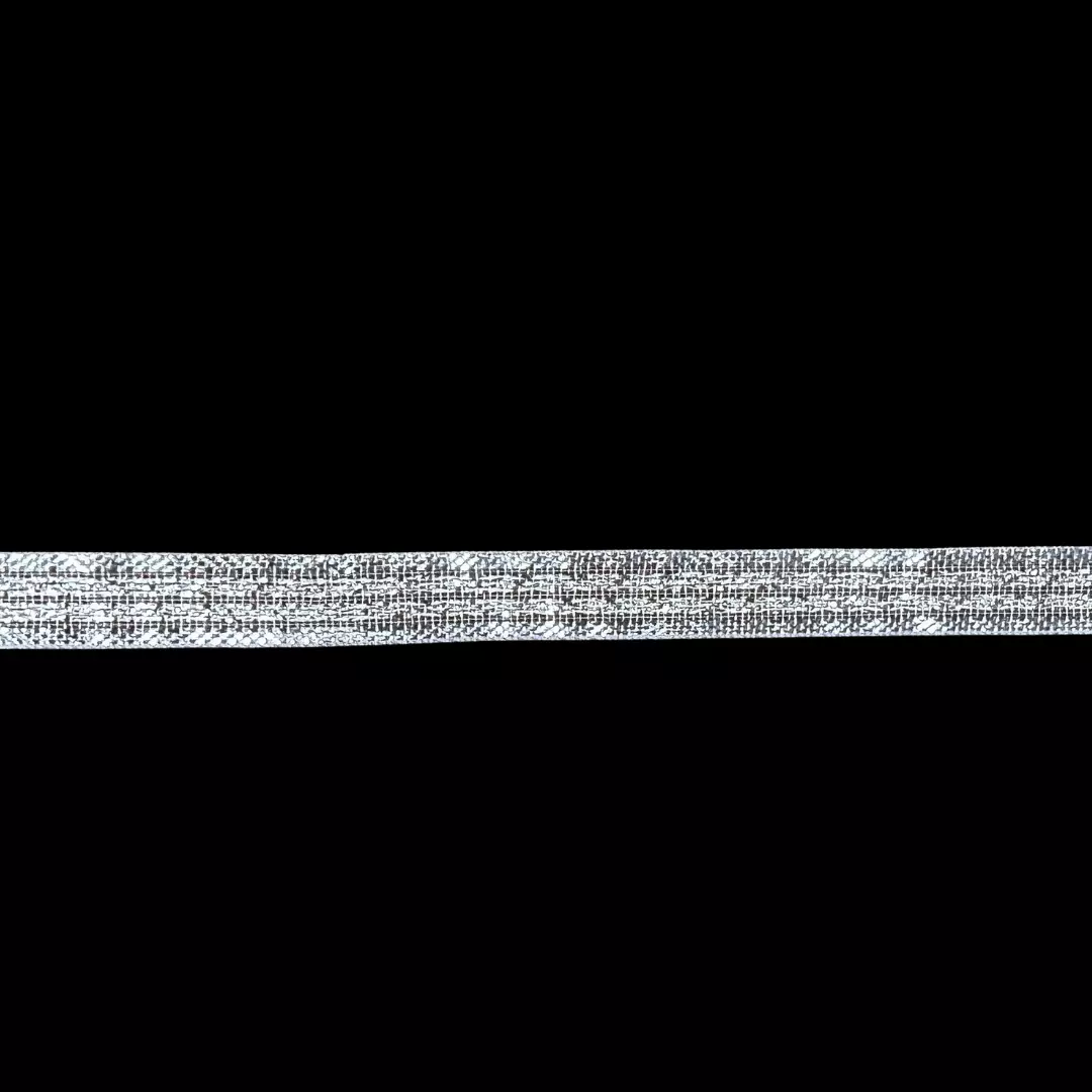 Metallic sølvbånd – 7 mm