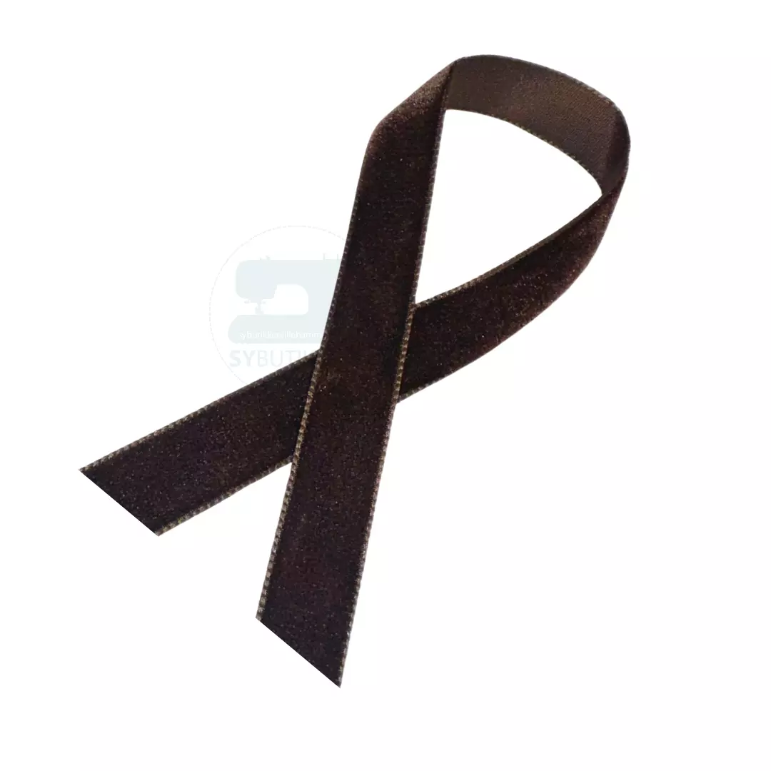 Brunt fløyelsbånd – col. 960 – 16 mm
