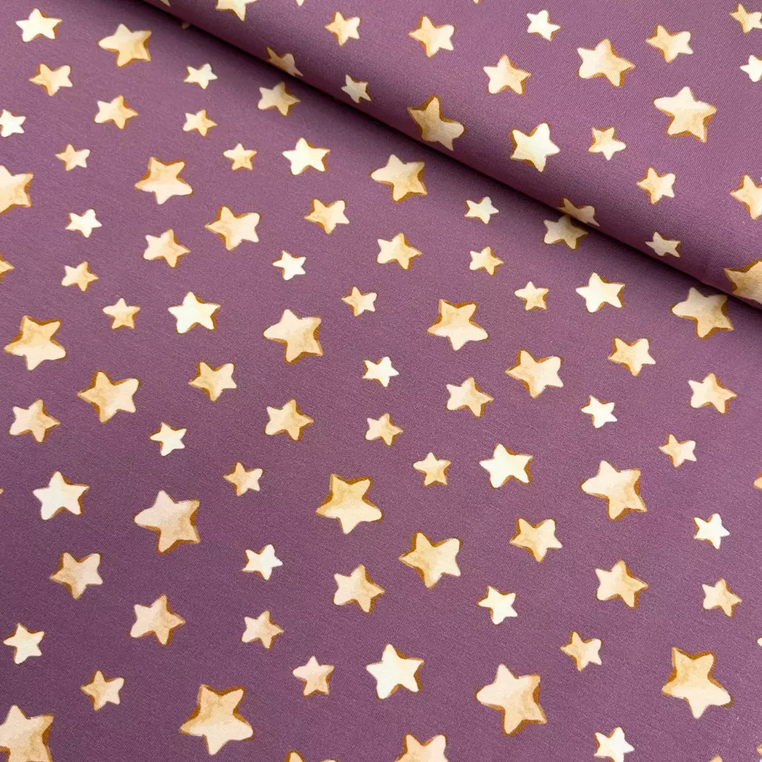 Stjerner 17-377 - Økotex - French Terry