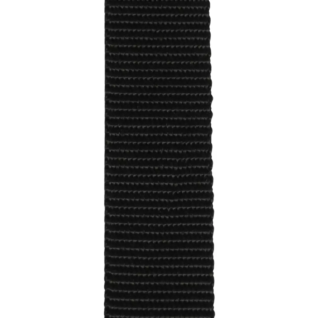 Svart - 25 mm - Syntetbånd