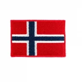 Norsk flagg – 4×6 cm – Strykemerke