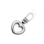 Hjerte i sølv - Glidelåsanheng