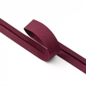 Vinrød col.750 – 20 mm – Bomull – Skråbånd