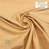 Gul/Off-white col.200 - Gingham - Bomull