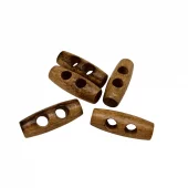 Mørk tre - 25mm - Duffelcoat knapp