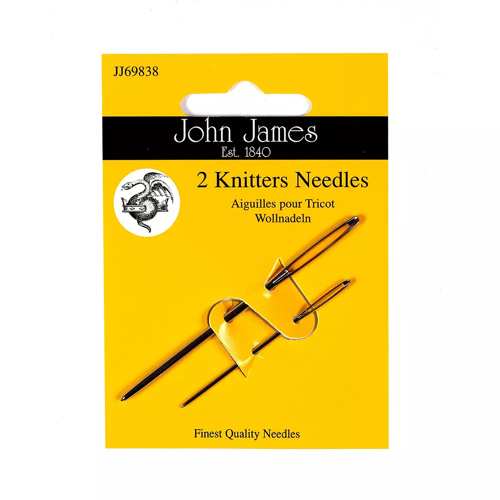 Strikkenåler - 2 stk - John James