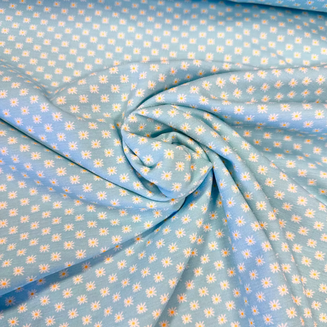 Daisy Blue – Qjutie & the Qjutest – Bomullsjersey