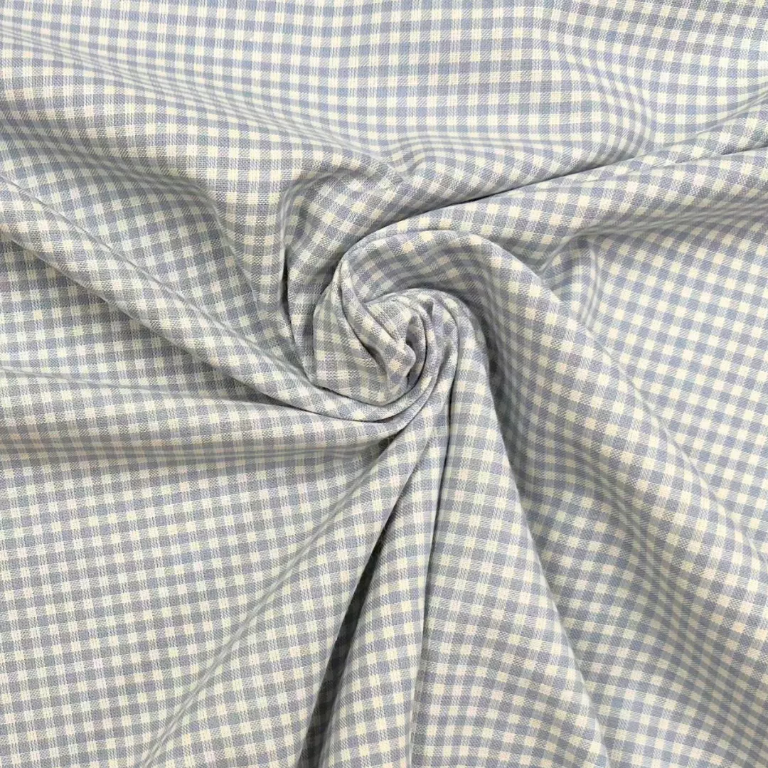 Lys blå/Off-white col.394 – Gingham – Bomull