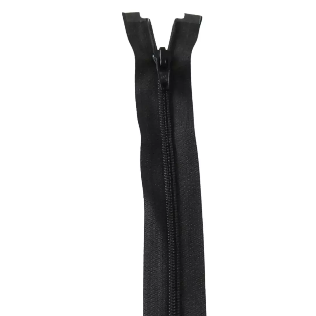75 cm/6mm – Svart – Delbar glidelås