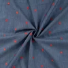 Broderte hjerter 960D - Økotex - Chambray