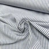 Blå & Hvit pinstripe col.1107 - Halvlin