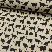 Kattesilhuetter 069 - Økotex - Canvas
