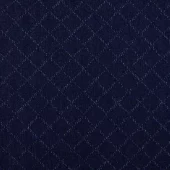 Navy ruter - Jeans Jacquard