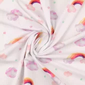 Rainbow multicolor - Økotex - Bomullsjersey