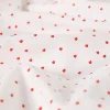 Mini hearts red – Økotex – Bomullspoplin