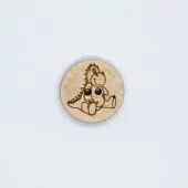 Dino - 15 mm - Kokosknapp