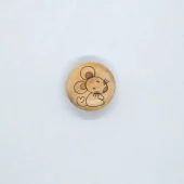 Mus – 15 mm – Treknapp