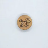 Kanin - 15 mm - Treknapp