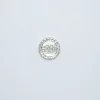 Sølv krystall - 18 mm - Blingknapp