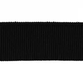 Svart 7,5/65cm - Ribbkant/Linning
