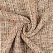 Orange multi col.01 – Fashion Fabrics – Bouclé