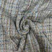 Blå multi col.03 – Fashion Fabrics – Bouclé