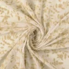 Broderte blomster beige col.06 - Bomullspoplin