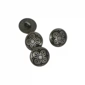 Blomst k342924 - 17 mm - Tinnknapp