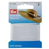 Hvit - 01,5 mm x 3 m - rundstrikk