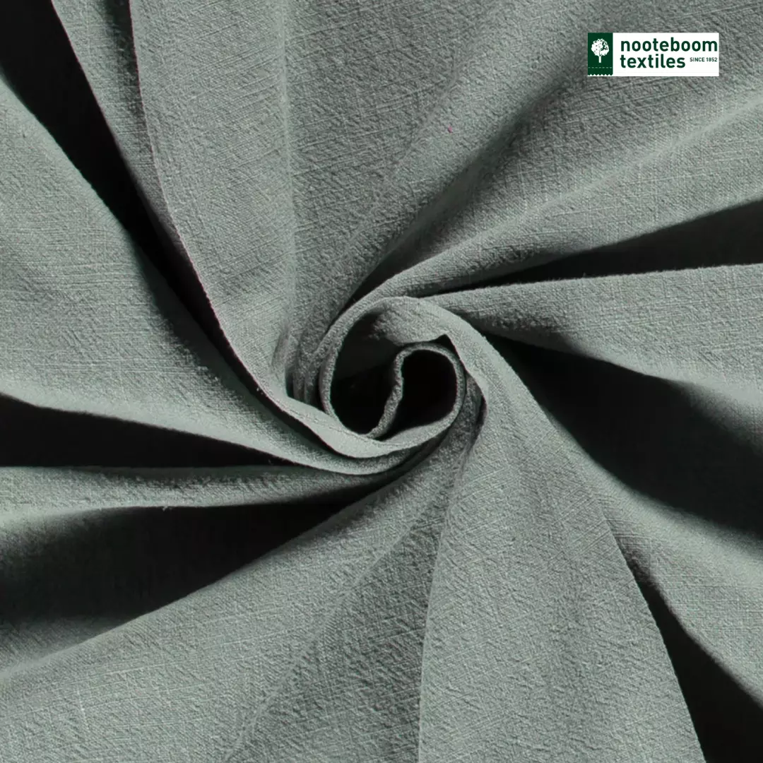 Dark mint col.026 – Steinvasket lin-bomull