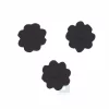 Sorte blomster 3stk - 2x2cm - strykemerke