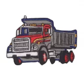 Lastebil - 7x5 cm - Strykemerke