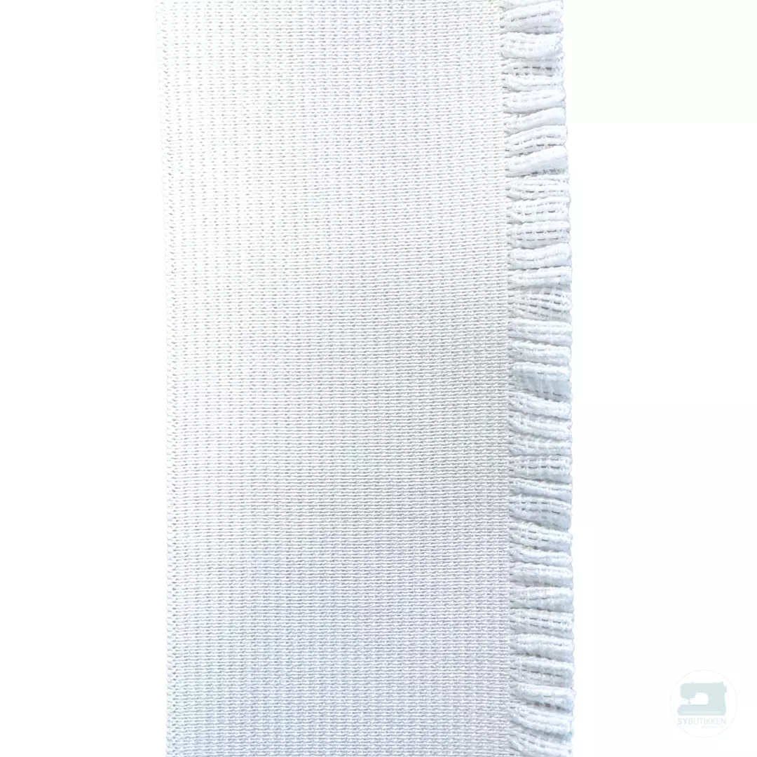 Hvit - 50mm - Volangstrikk