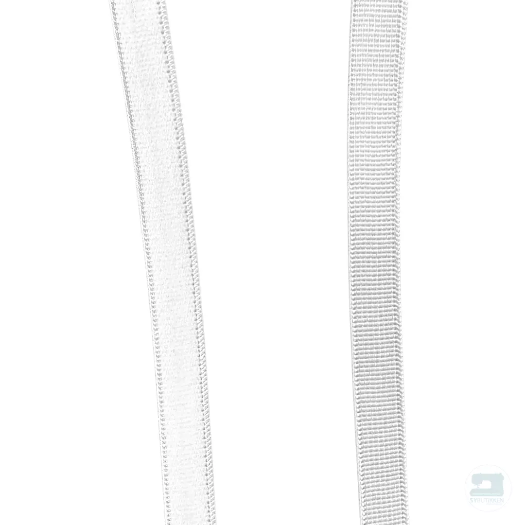 Hvit – 10 mm – Strikk m/silikon