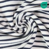 Striper marine/hvit col.08 - Bomullsjersey