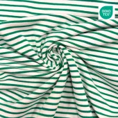 Striper grønn/hvit col.025 – Bomullsjersey