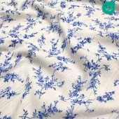 Fleur bleu - Ajour bomullsjersey