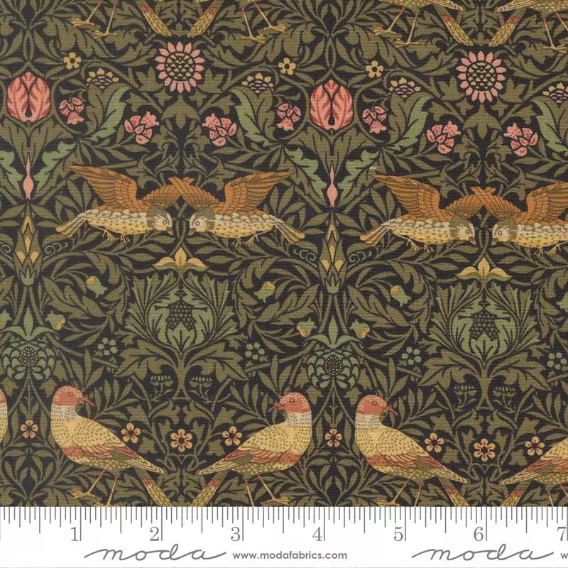 Damask Birds 16 - Morris Muse - Moda