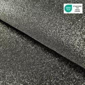 Svart – Lamé lurex – Glitterstoff