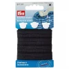 Svart– 12 mmx 3meter – 3 Knapper – Knapphullselastikk